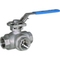 3-Way ball valve Type: 7760 Stainless steel Internal thread (BSPP) 1000 PSI WOG